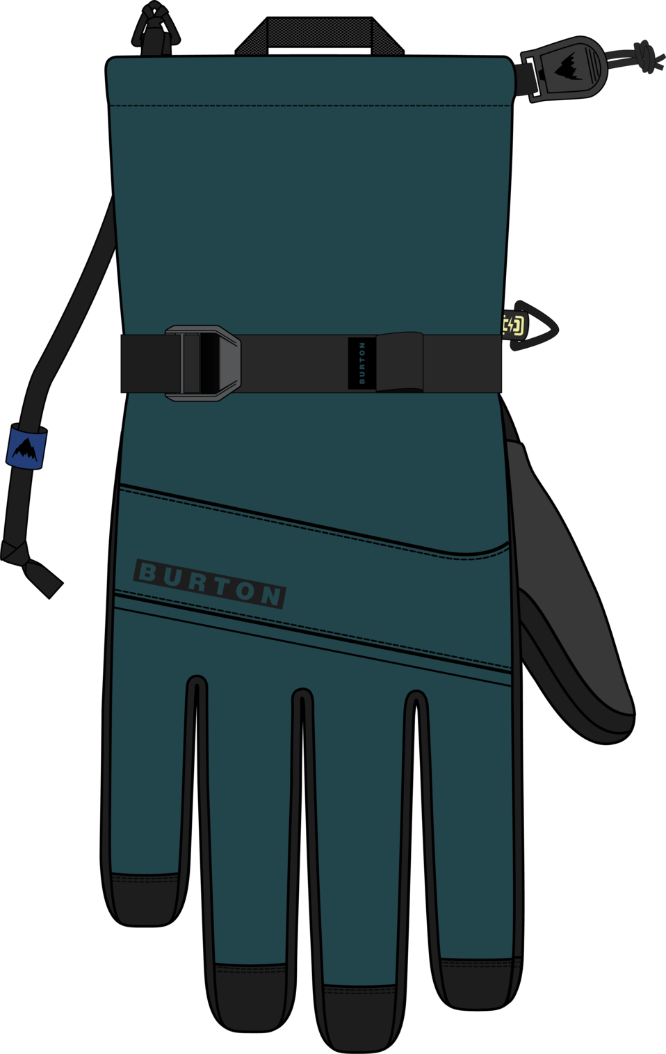 Women's Profile Gloves - Atlantic Teal