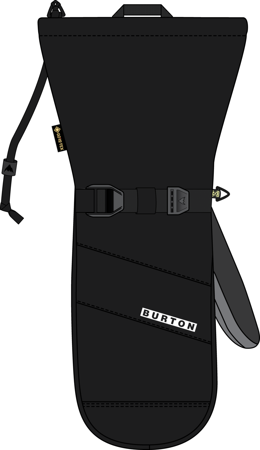 Kids' GORE-TEX Mittens - True Black