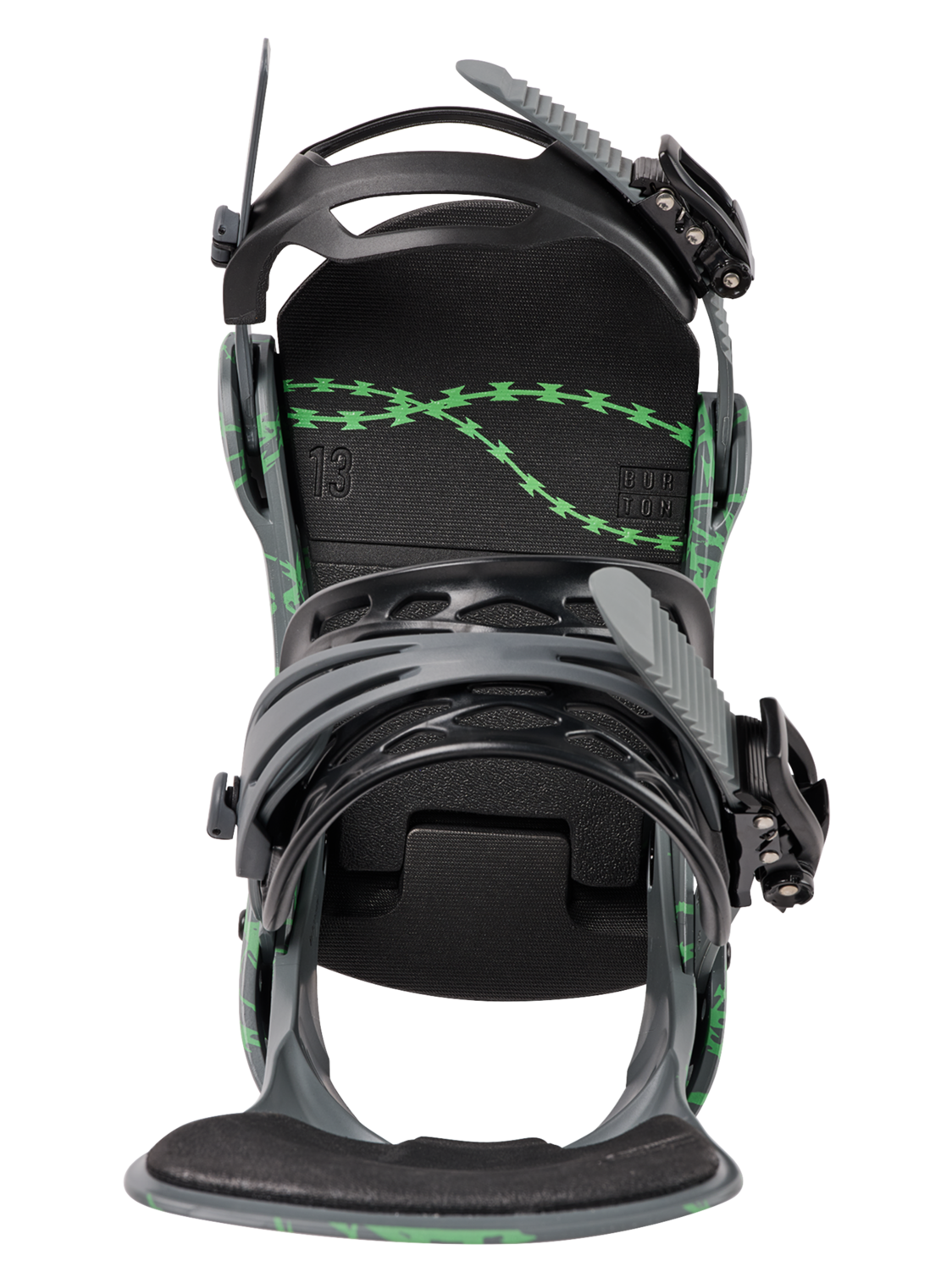 Men's Cartel Re:Flex Snowboard Bindings - Gray/Green Voltage