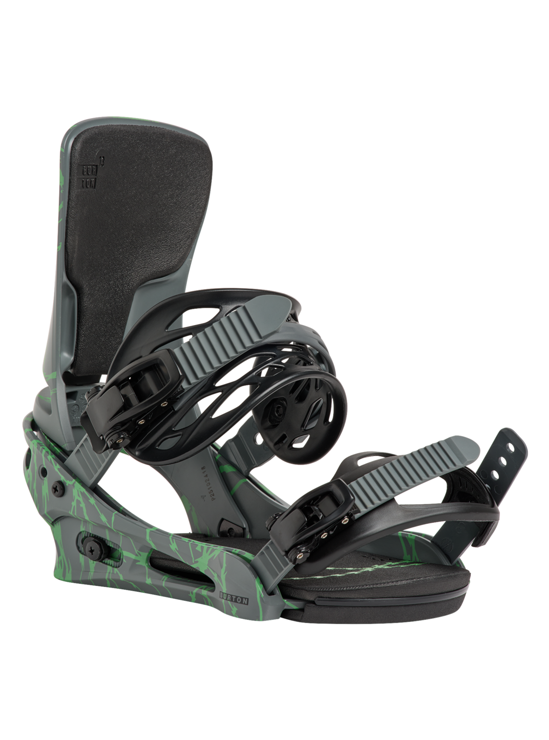 Men's Cartel Re:Flex Snowboard Bindings - Gray/Green Voltage