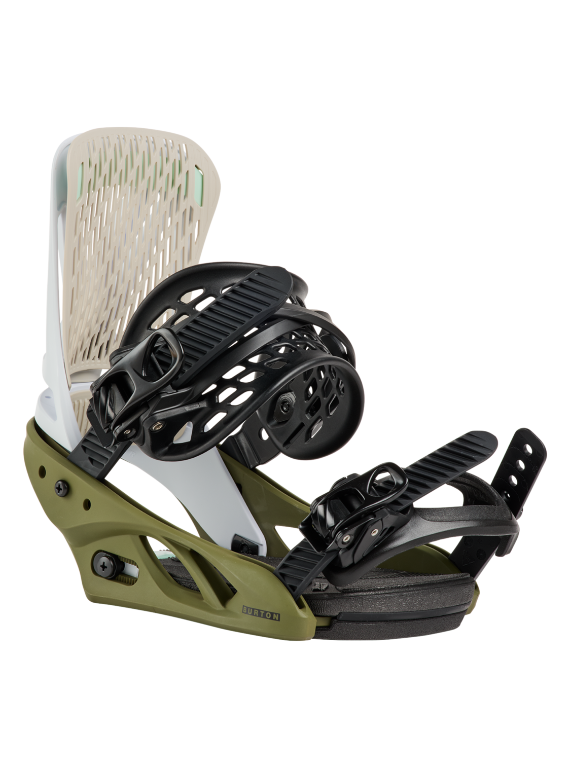 Women's Escapade Re:Flex Snowboard Bindings - White/Dried Moss