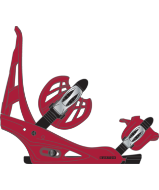 Men's Freestyle Re:Flex Snowboard Bindings - Geranium Red