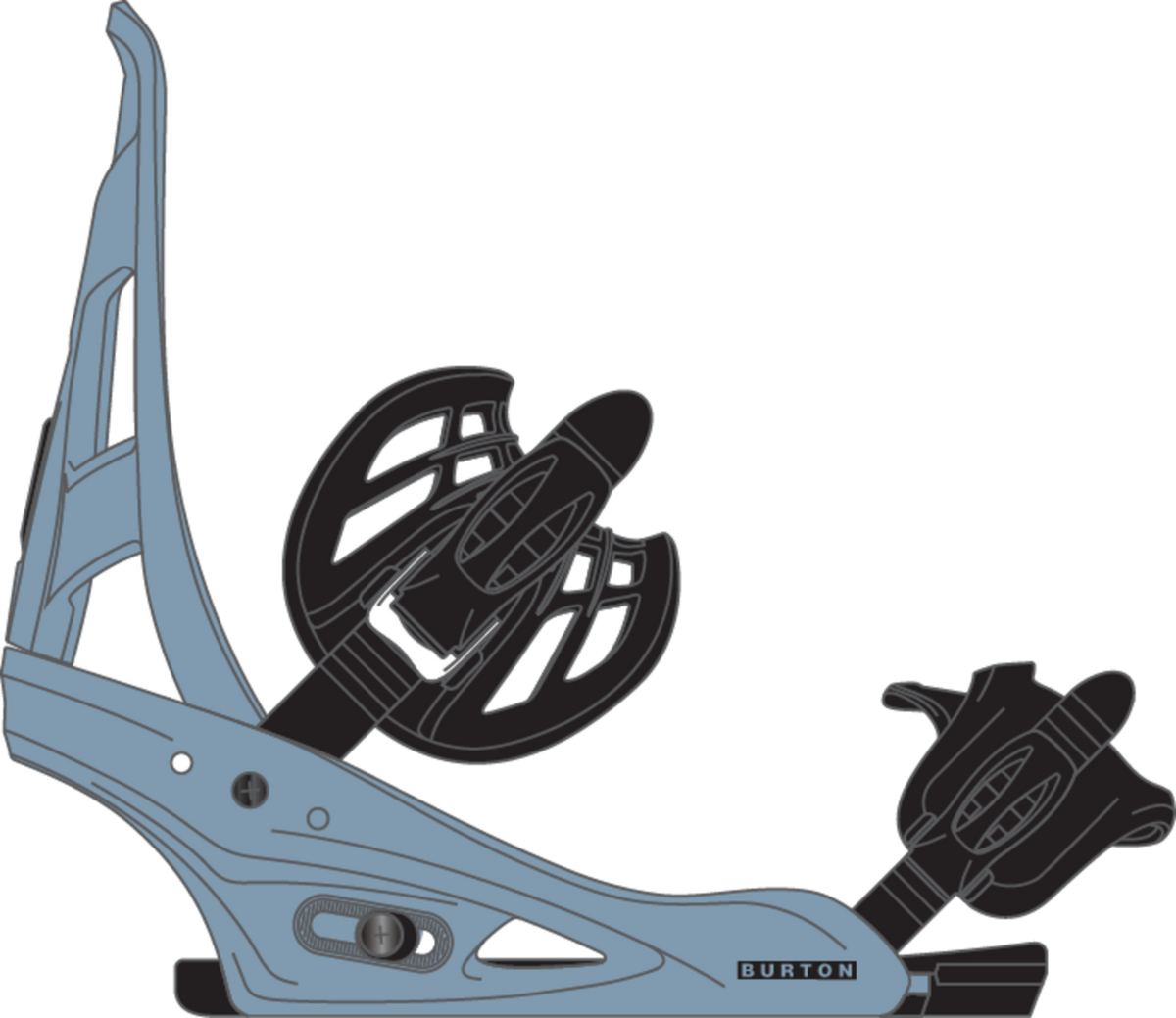 Men's Freestyle Re:Flex Snowboard Bindings - Airstream Blue