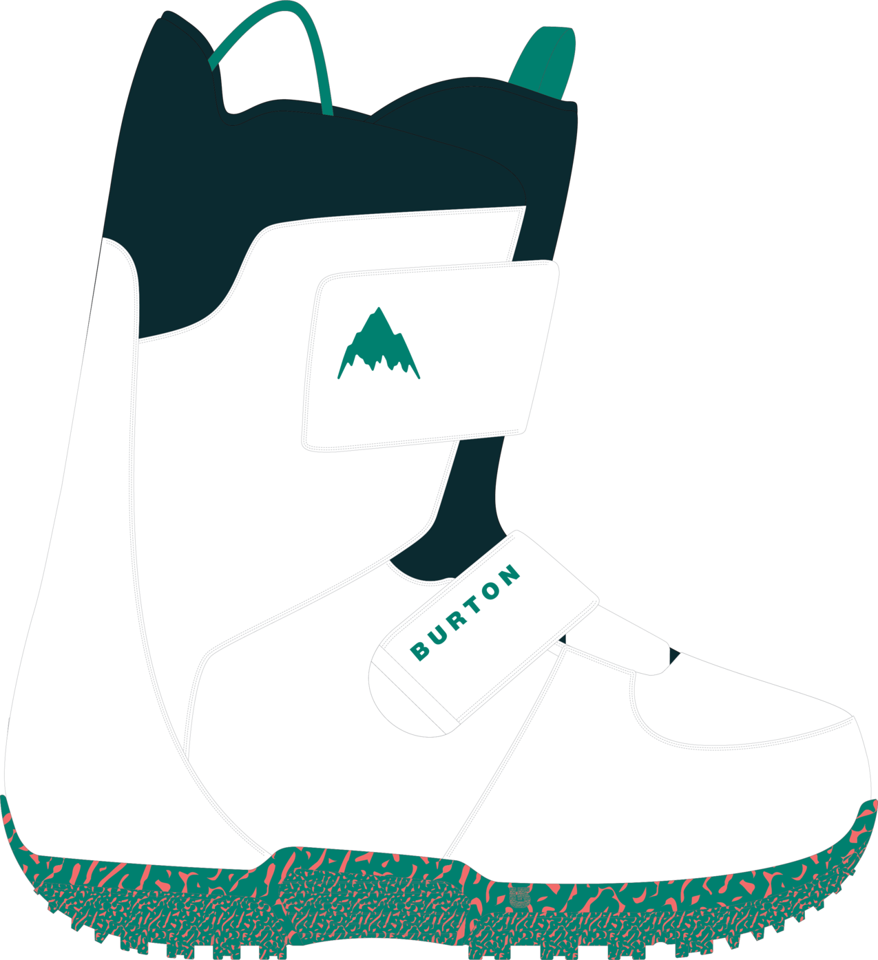 Kids' Mini Grom Snowboard Boots - White