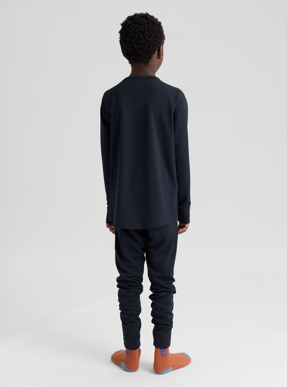 Kids' Lightweight Base Layer Set - True Black