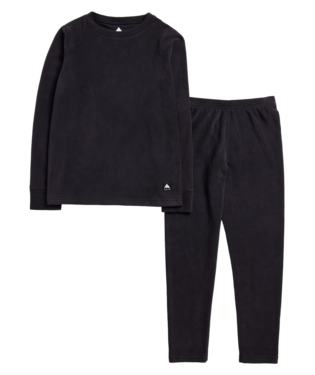 Kids' Fleece Base Layer Set - True Black