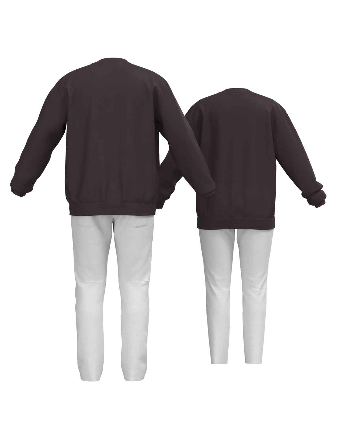 Men's BRTN Crew Sweatshirt - Bear Hug Brown