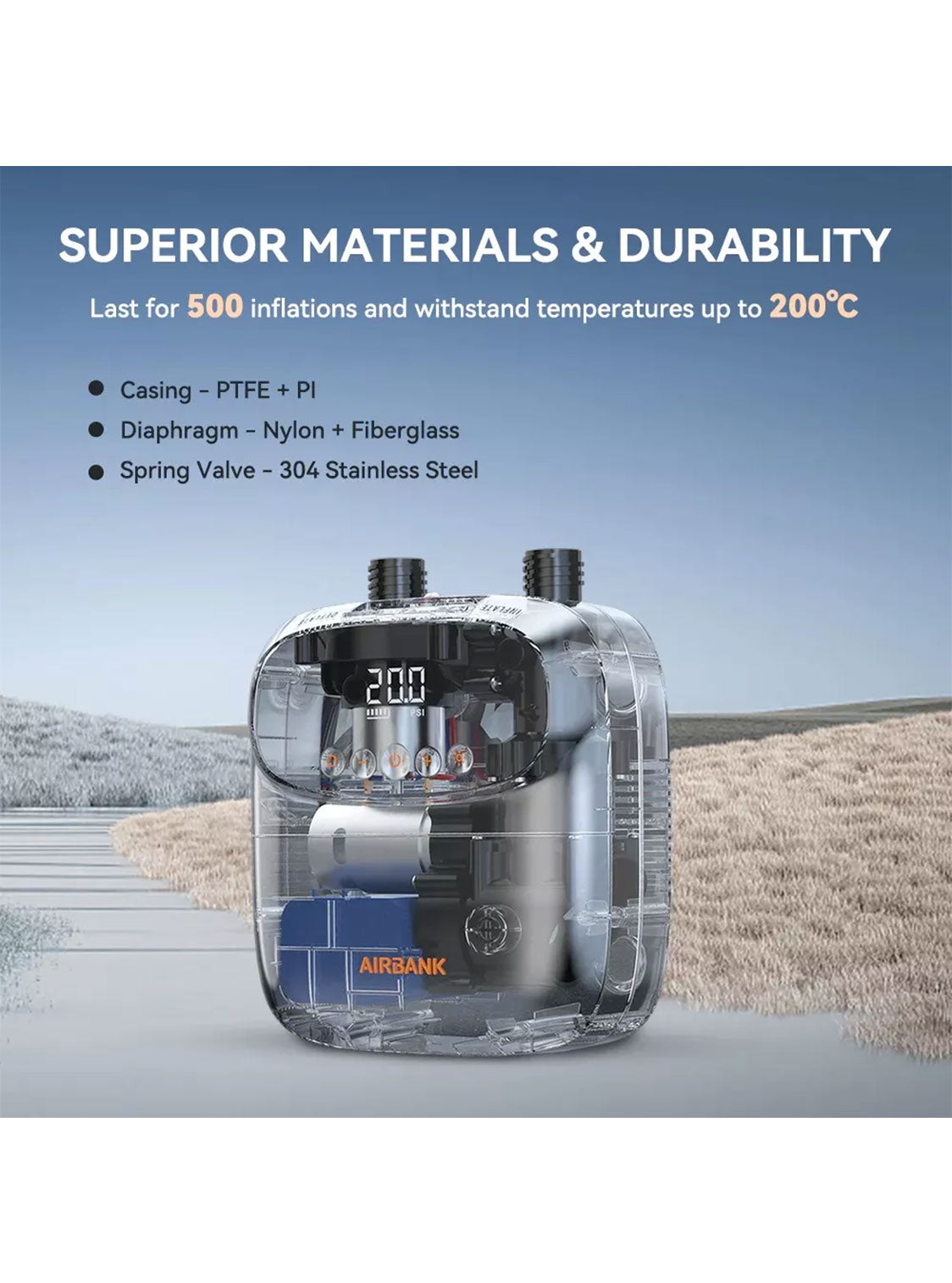 AIRBANK Puffer Pro Rechargeable SUP Air Pump