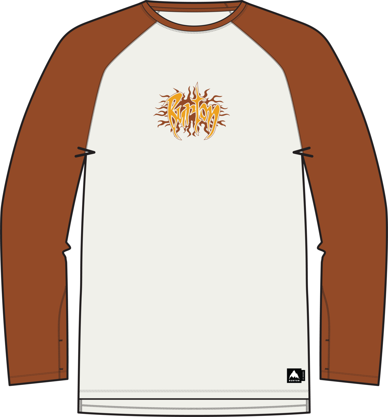 Men's Roadie Base Layer Tech T-Shirt - Stout White/Spiced Chai