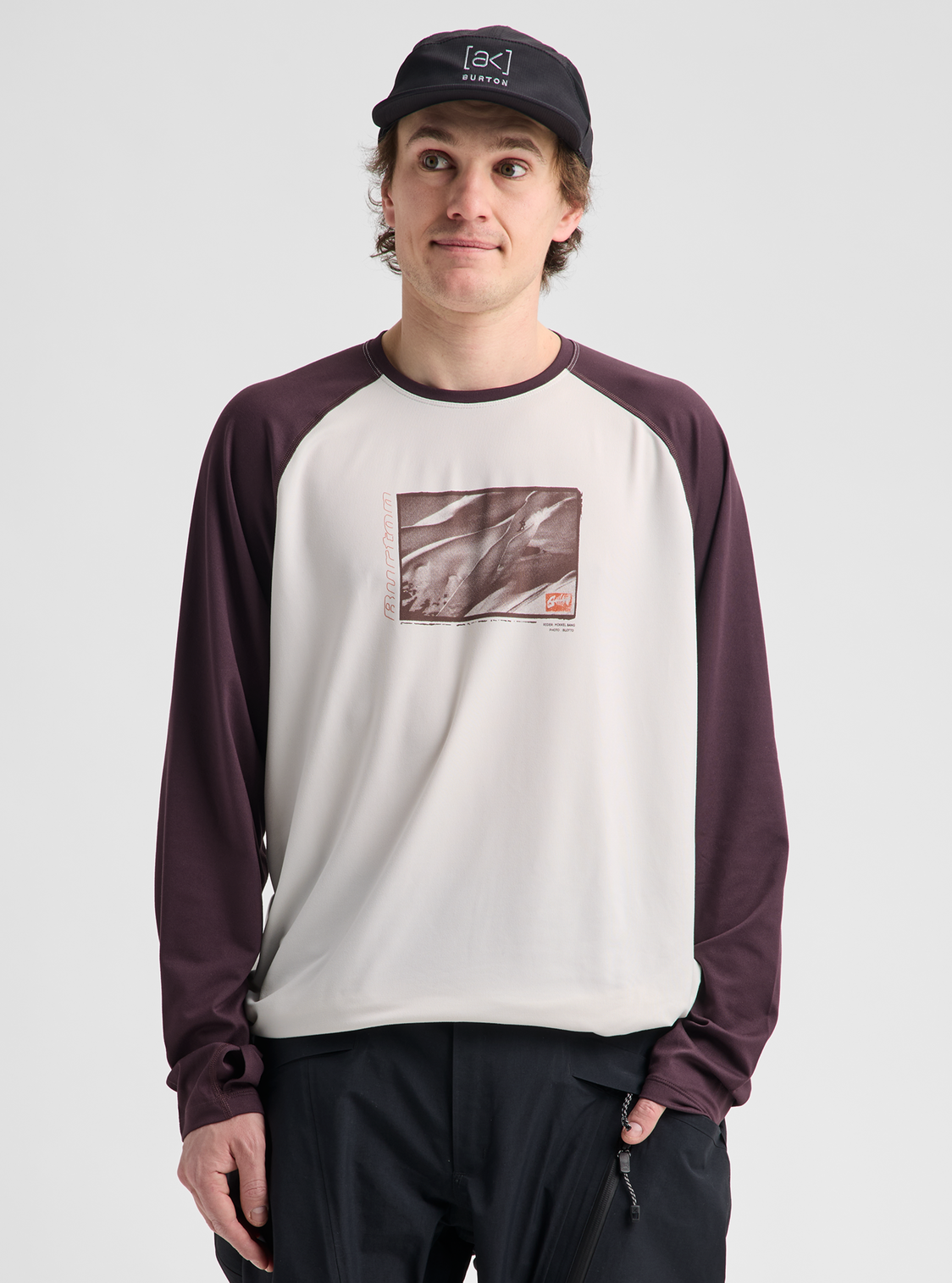 Men's Roadie Base Layer Tech T-Shirt - Stout White/Bear Hug Brown