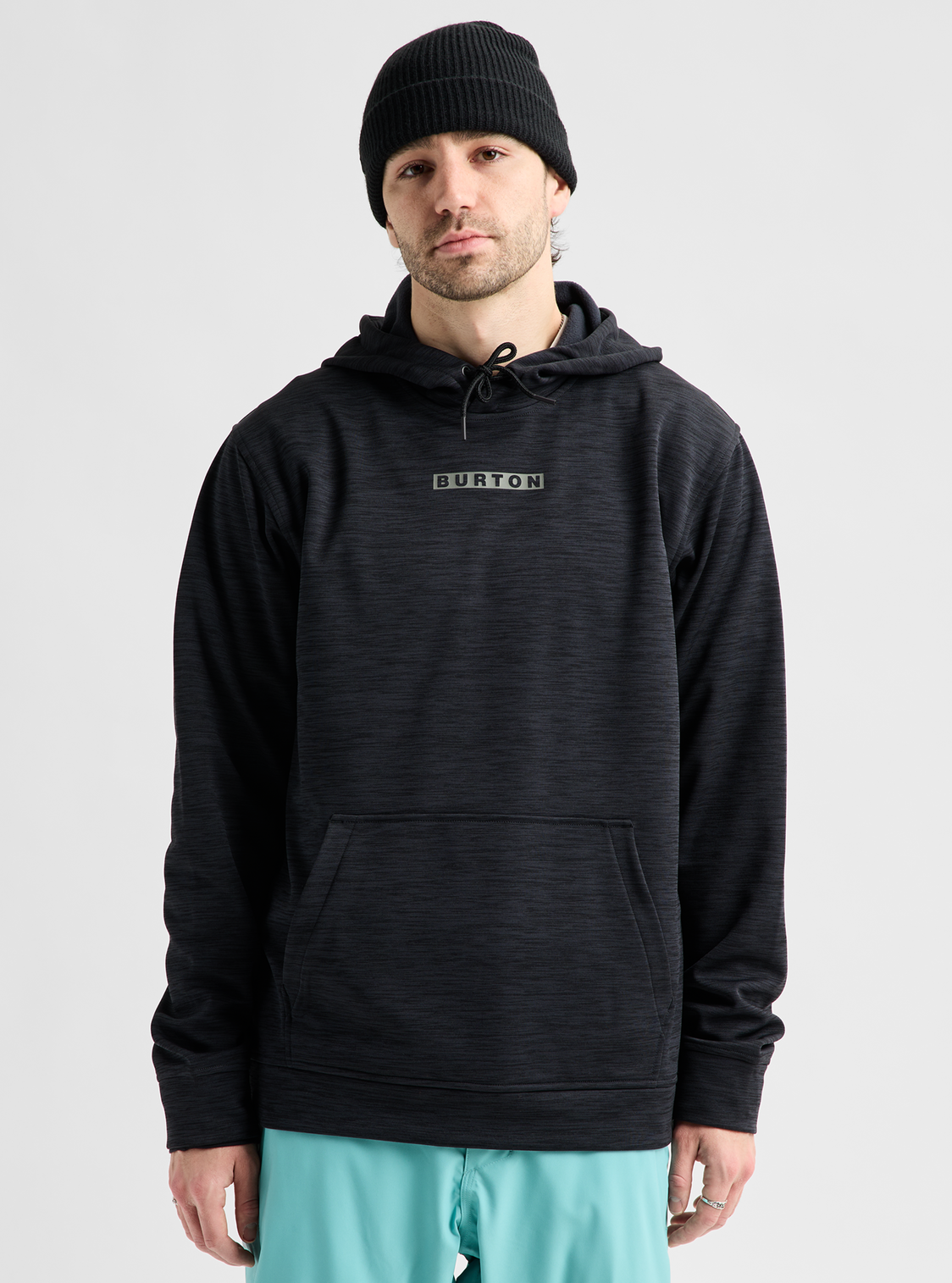 Men's Oak Pullover Hoodie - True Black Heather