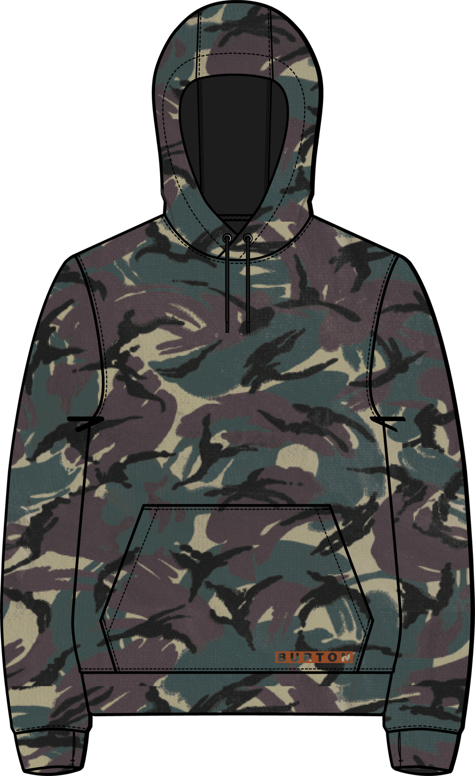 Men's Oak Pullover Hoodie - Seersucker Camo