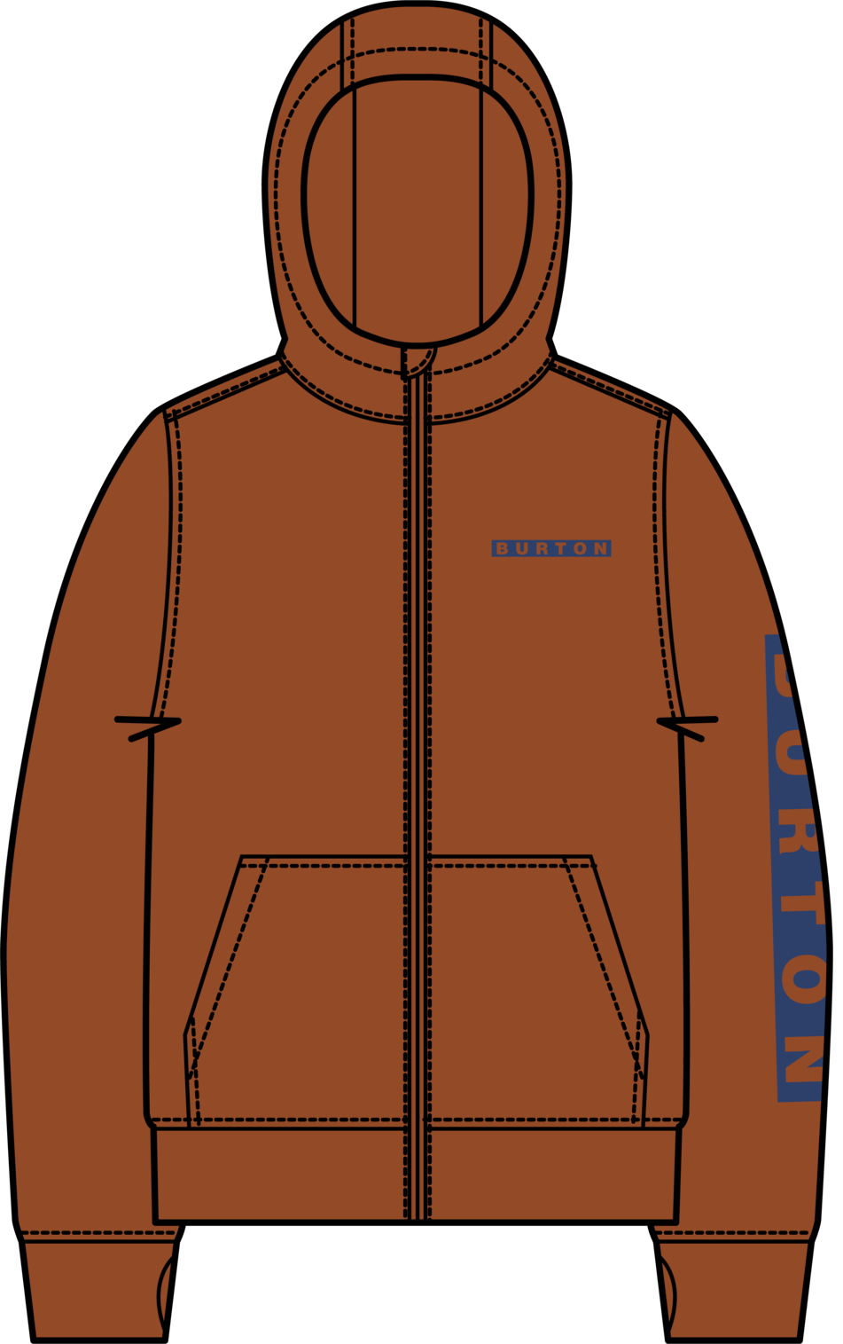 Kids' Oak Full-Zip Hoodie - Spiced Chai