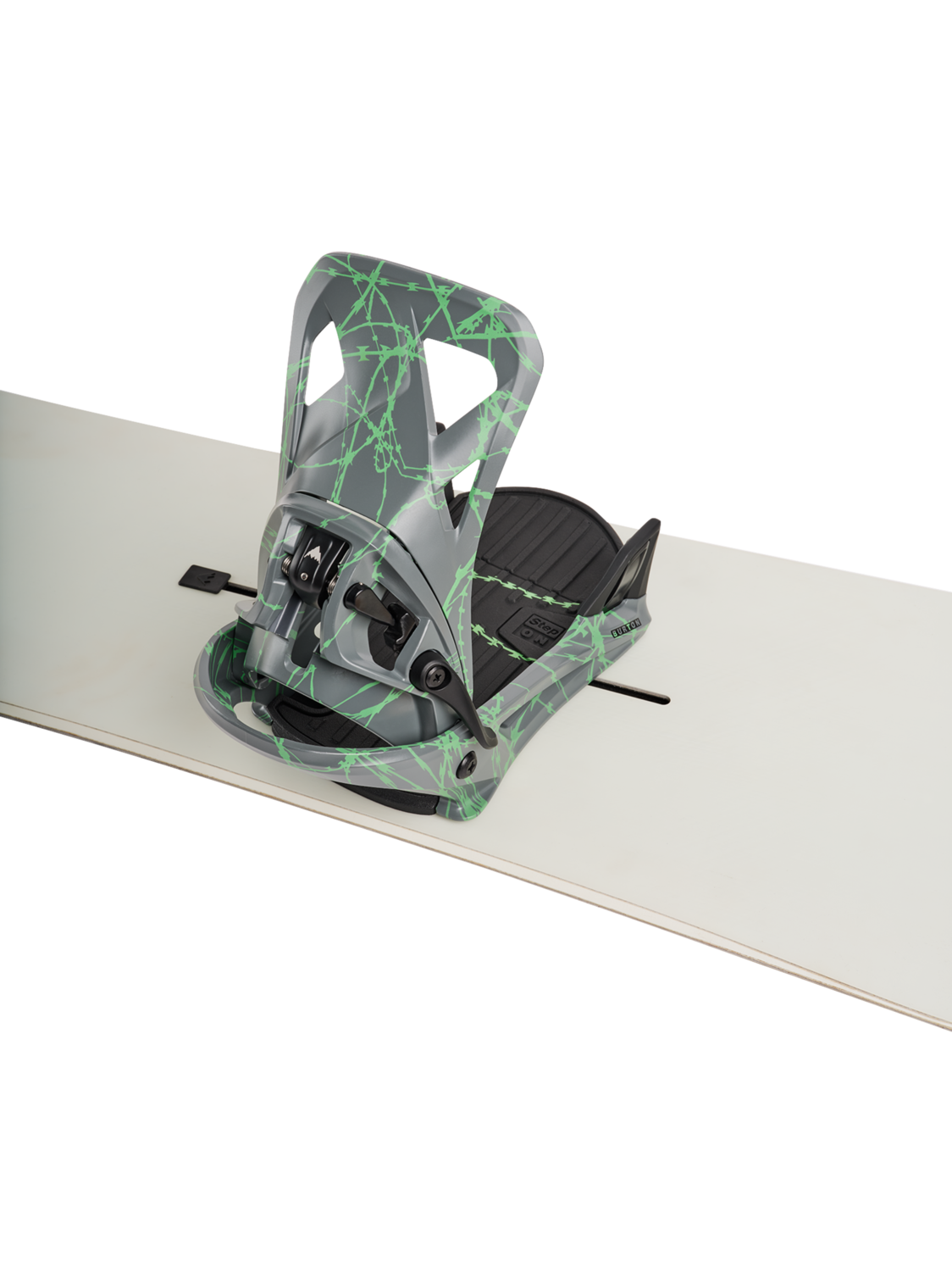 Men's Step On® Re:Flex Snowboard Bindings - Gray/Green Voltage