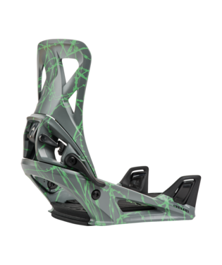 Men's Step On® Re:Flex Snowboard Bindings - Gray/Green Voltage