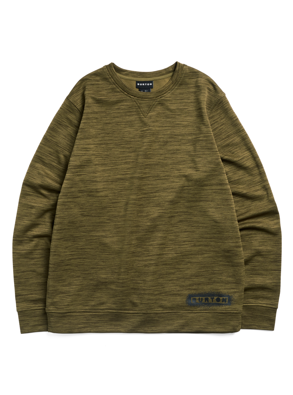 Men's Oak Pullover Crew - Dried Moss Htr