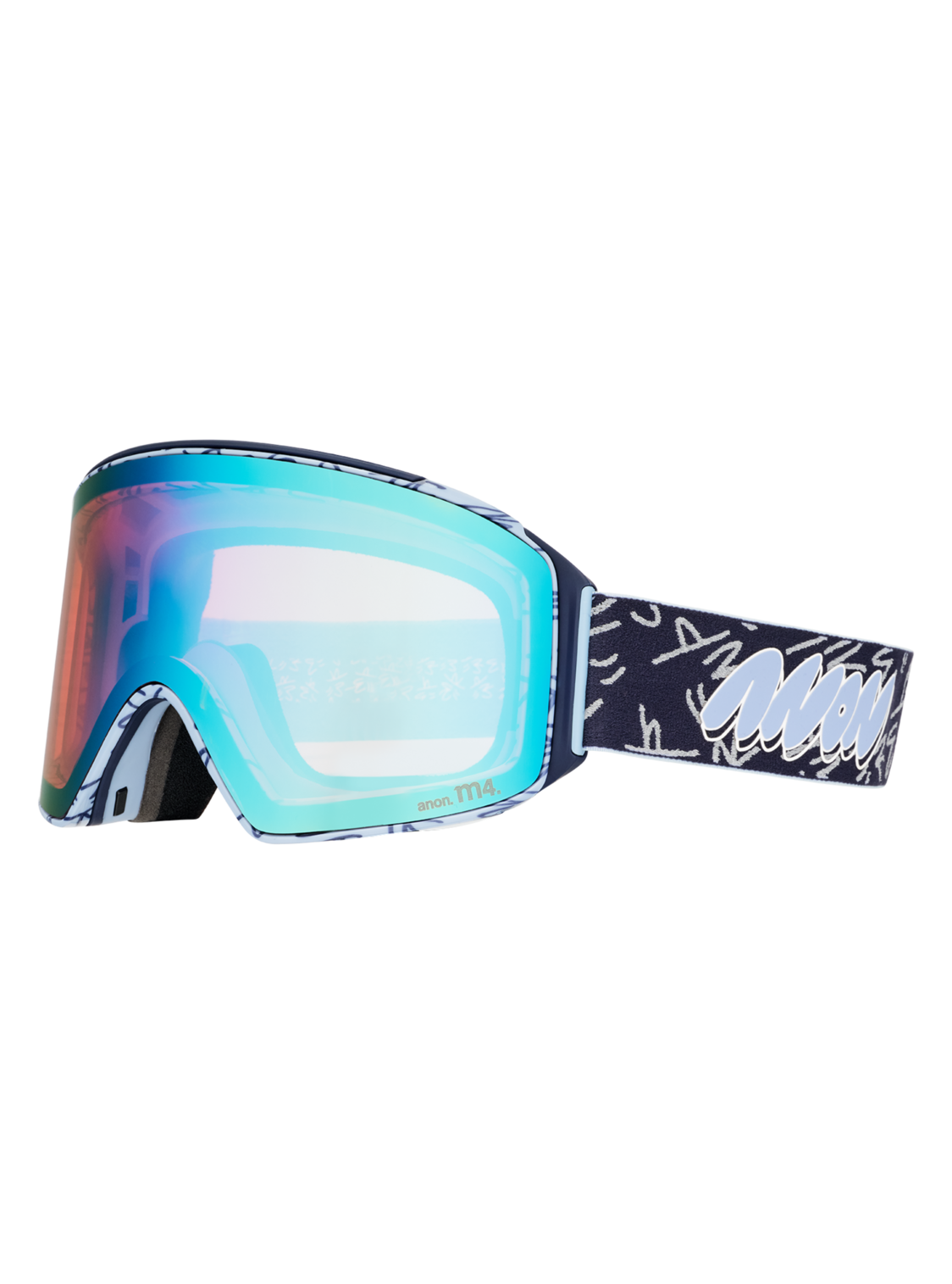 M4 Goggles (Cylindrical) + Bonus Lens + MFI® Face Mask - LBMIDNIGHTGUS / PERCEIVE VARIABLE BLUE