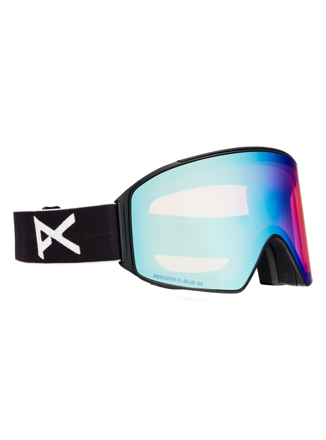 M4 Goggles (Cylindrical) + Bonus Lens + MFI® Face Mask - Black/Perceive Variable Blue