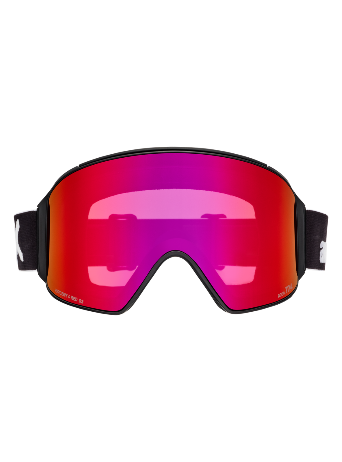 M4 Goggles (Cylindrical) + Bonus Lens + MFI® Face Mask - Black/Perceive Sunny Red