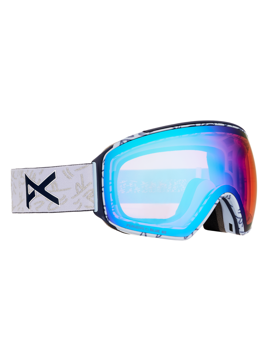 M4 Goggles (Toric) + Bonus Lens + MFI® Face Mask - LBMIDNIGHTGUS / PERCEIVE VARIABLE BLUE