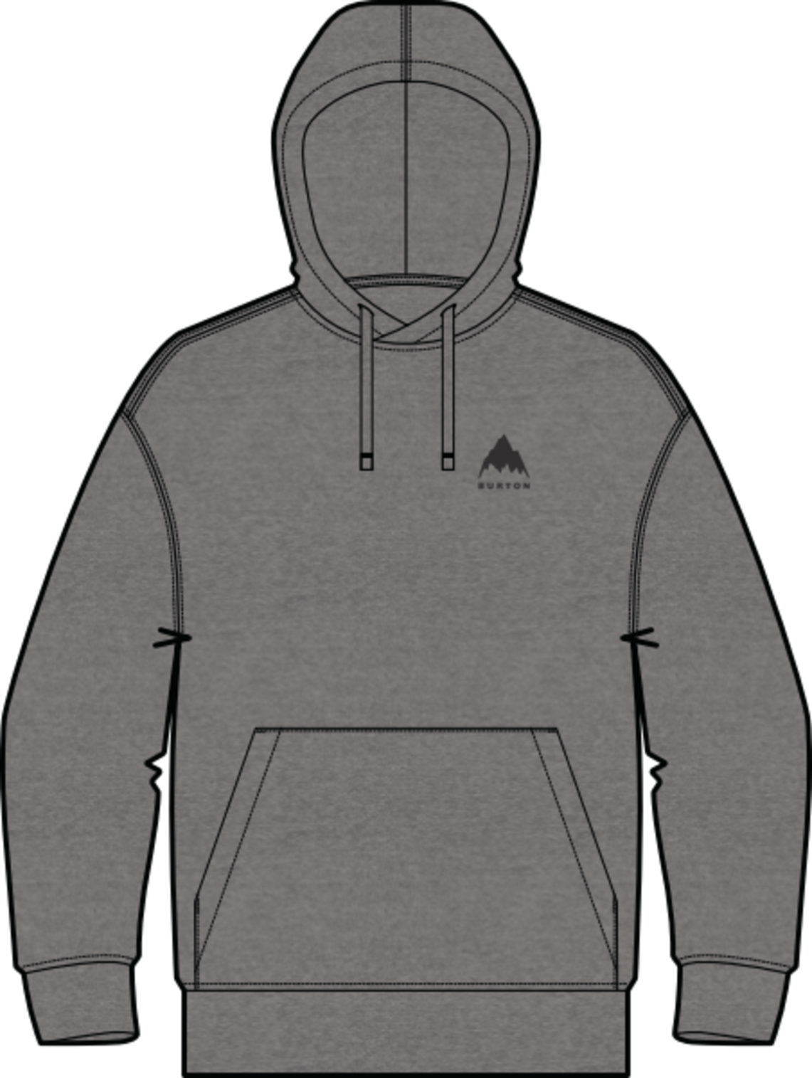 Men's Mountain Pullover Hoodie - Gray Heather