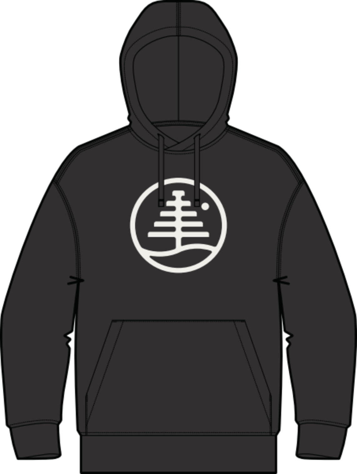 Men's Family Tree Pullover Hoodie - True Black