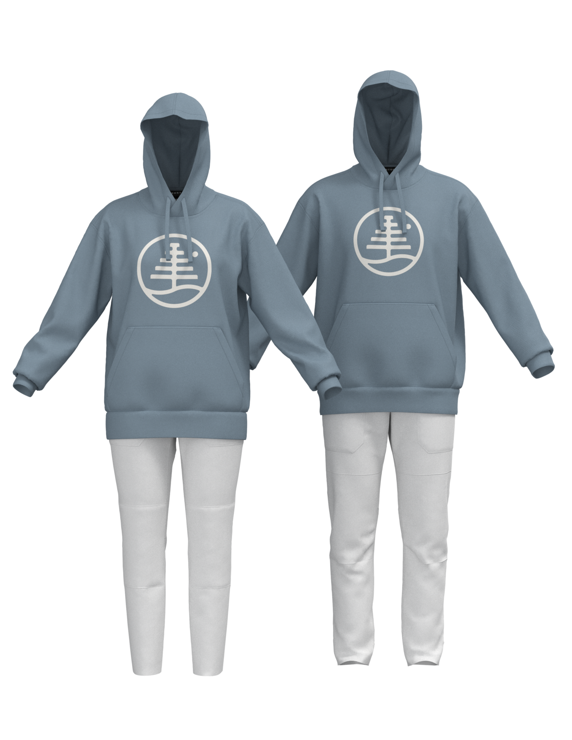 Men's Family Tree Pullover Hoodie - Airstream Blue