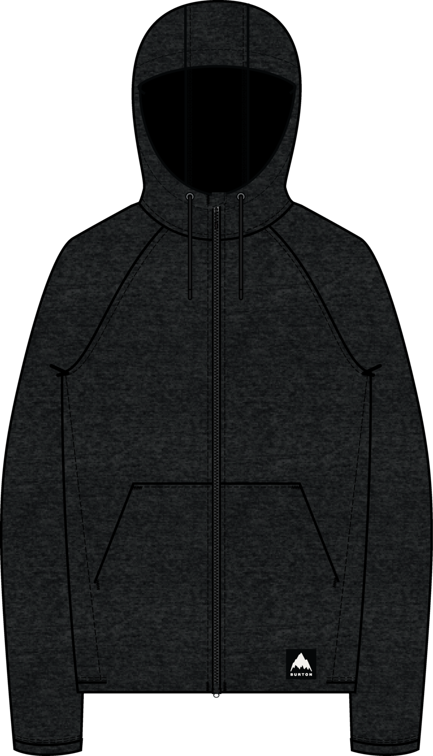 Men's Crown Weatherproof Full-Zip Fleece - True Black Heather