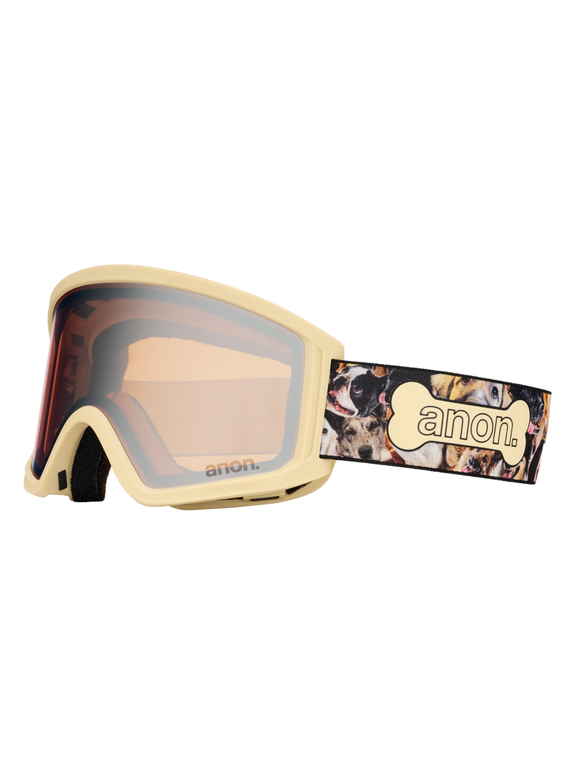 Tracker 2.0 Goggles + MFI® Face Mask - Shop Dogs / Silver Amber