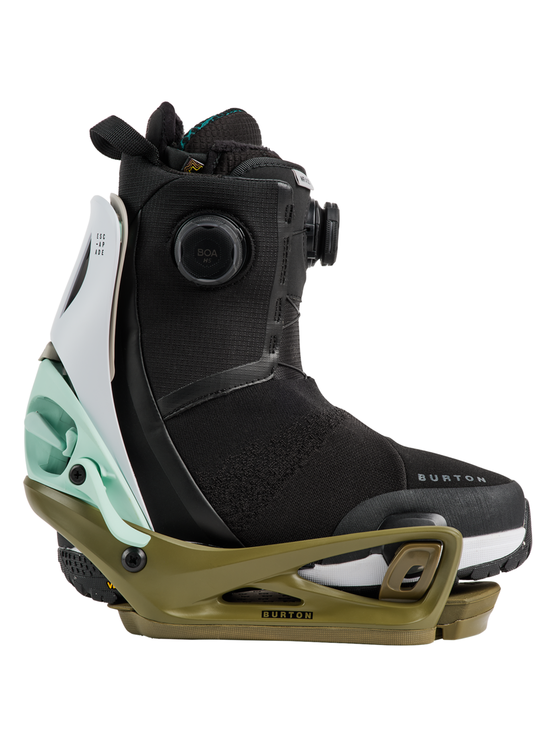 Women's Step On® Escapade Re:Flex Snowboard Bindings - White/Dried Moss