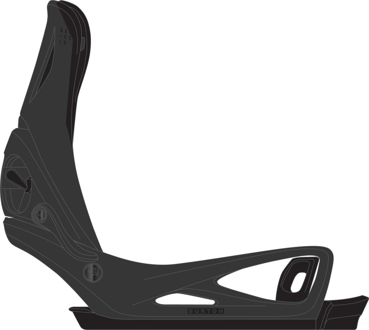 Men's Step On® Genesis Re:Flex Snowboard Bindings - Black