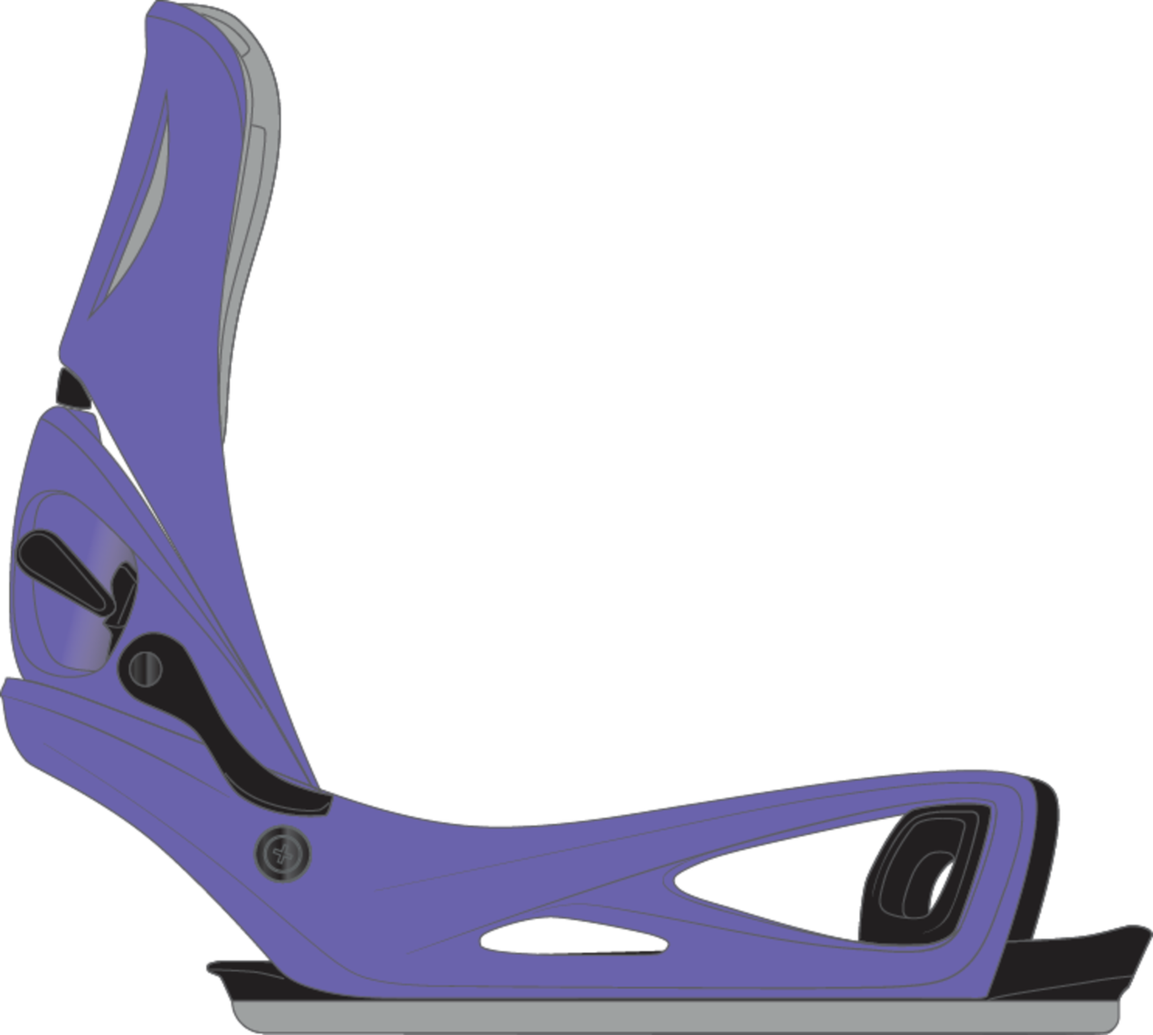 Men's Step On® Genesis Re:Flex Snowboard Bindings - Purple Voltage