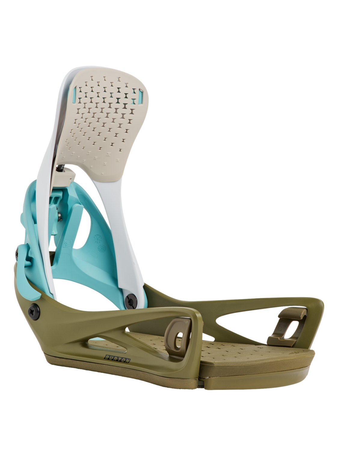 Men's Step On® Genesis Re:Flex Snowboard Bindings - White/Dried Moss