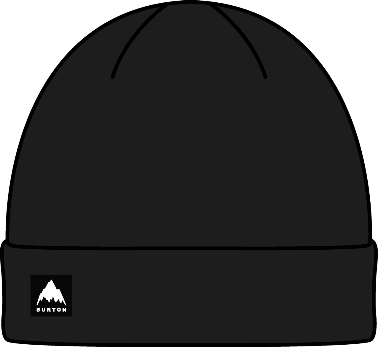 Recycled Waffle Beanie - True Black