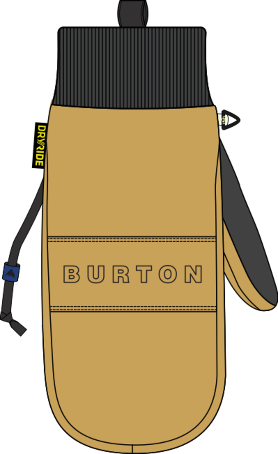 Treeline Leather Mittens - Rawhide
