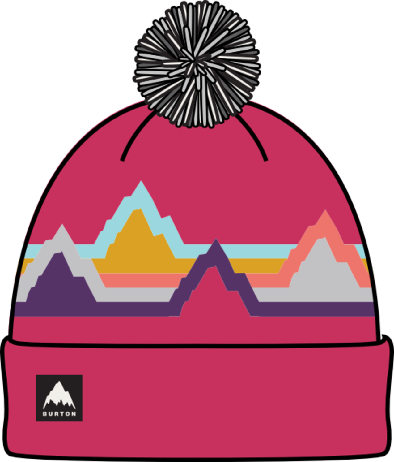 Kids' Recycled Echo Lake Beanie - Azalea Pink
