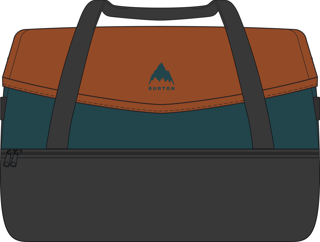 Gig 70L Duffel Bag - Spiced Chai/Atlantic Teal