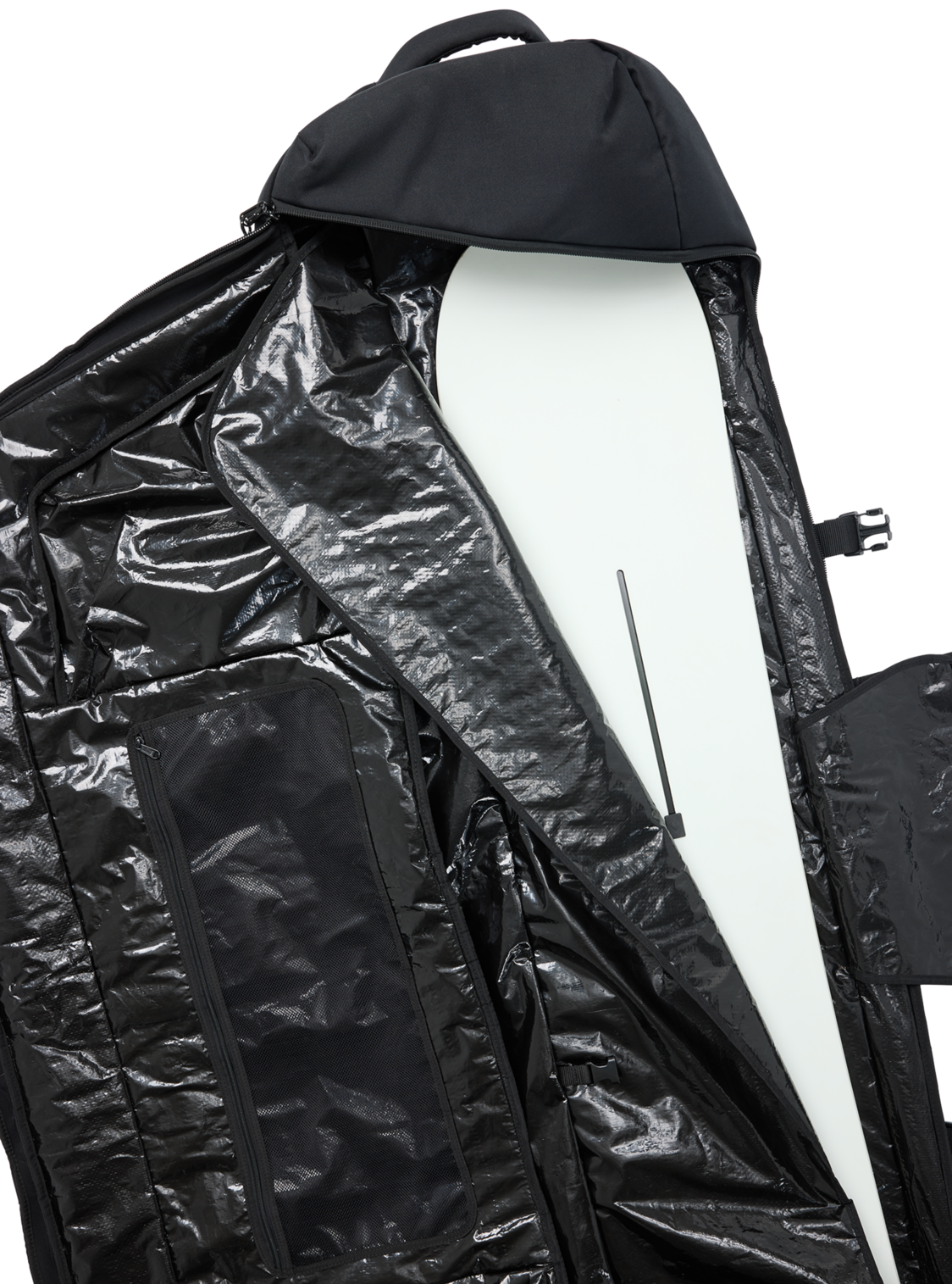 Wheelie Flight Attendant Snowboard Bag - True Black