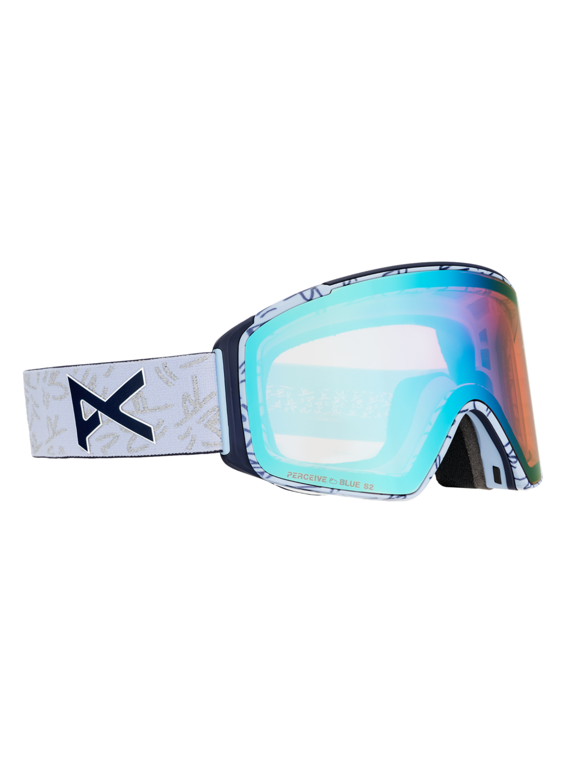 M4S Goggles (Cylindrical) + Bonus Lens + MFI® Face Mask - LBMIDNIGHTGUS / PERCEIVE VARIABLE BLUE
