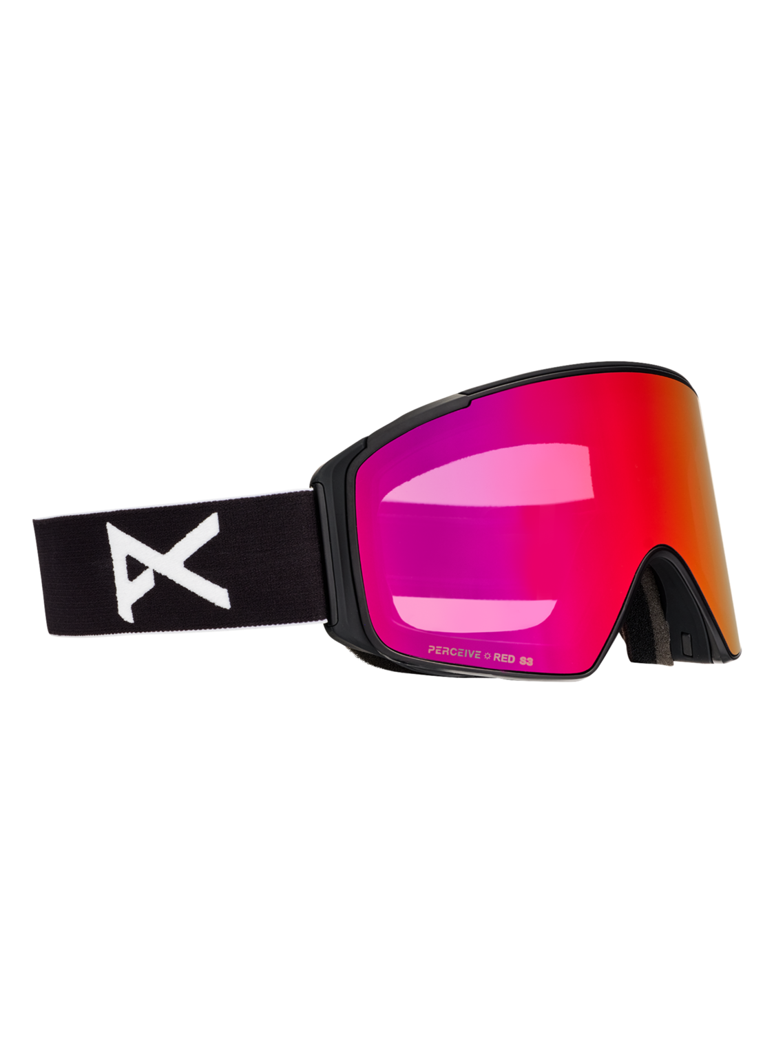 M4S Goggles (Cylindrical) + Bonus Lens + MFI® Face Mask - Black/Perceive Sunny Red