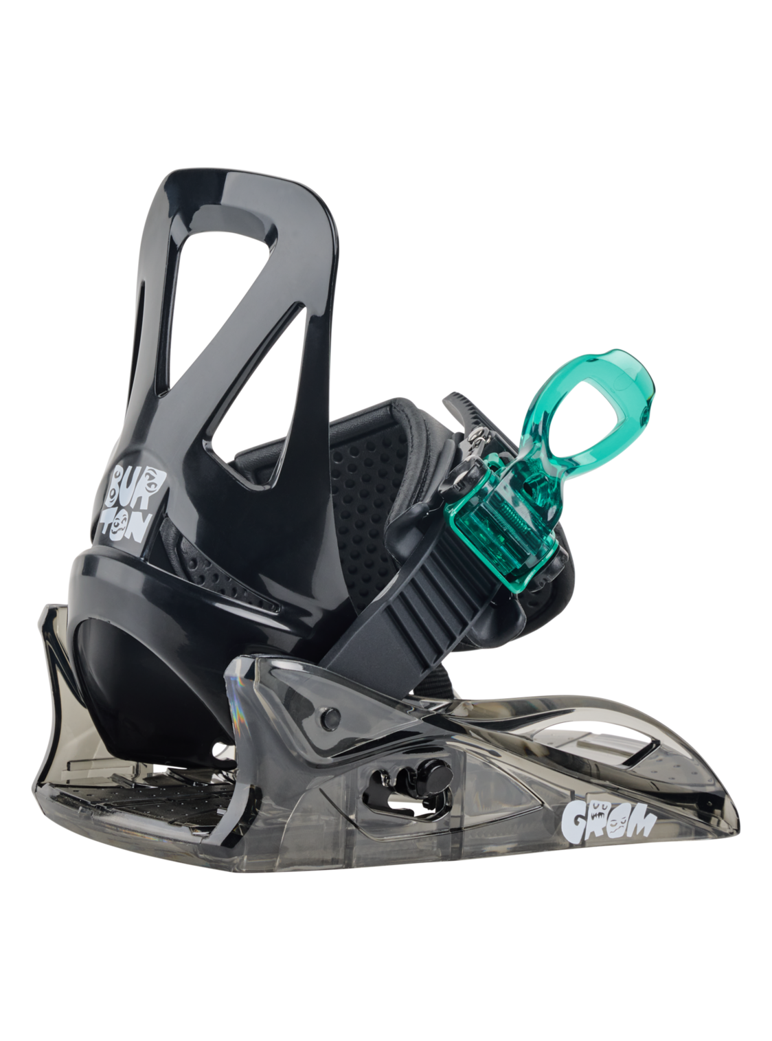 Kids' Mini Grom Disc Snowboard Bindings - Black