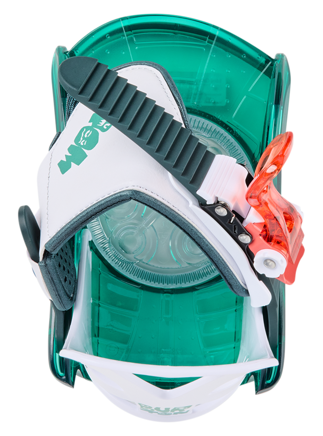 Kids' Mini Grom Disc Snowboard Bindings - Green/Multi