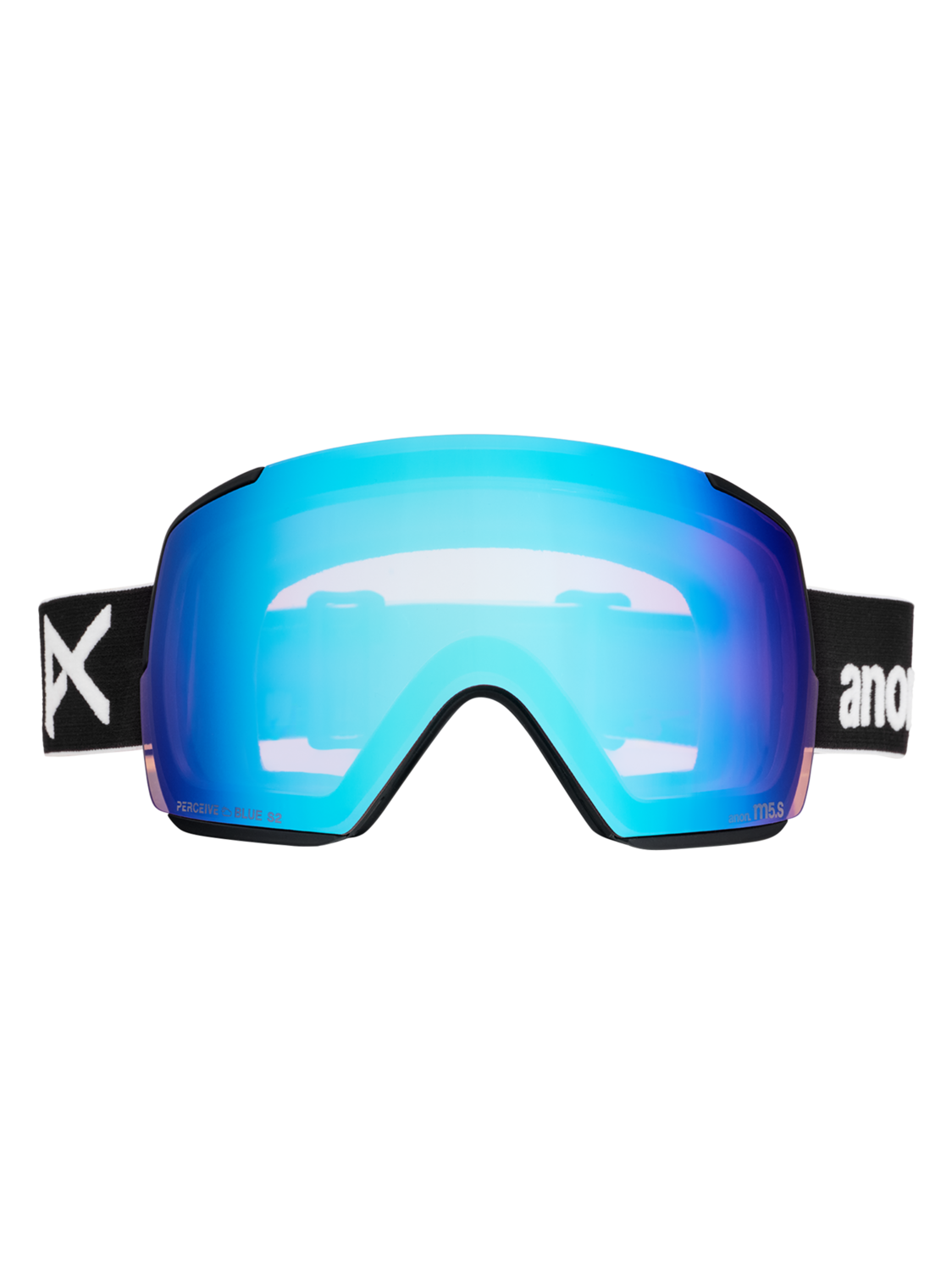 M5S Goggles + Bonus Lens + MFI® Face Mask - Black/Perceive Variable Blue