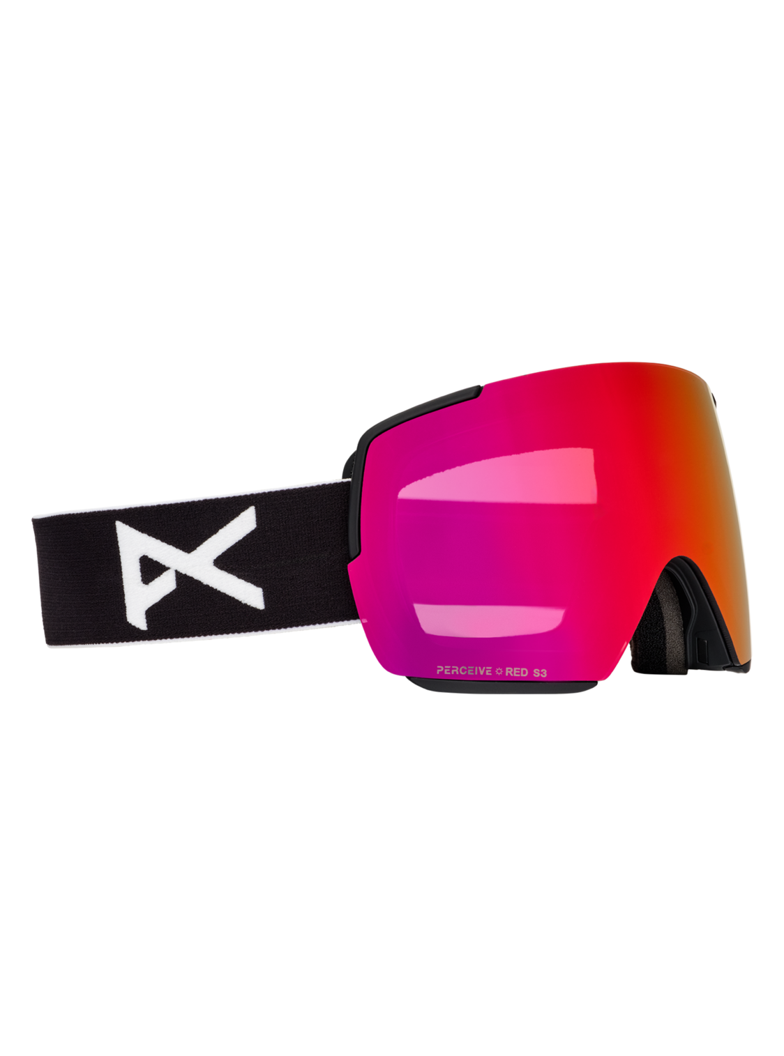 M5S Goggles + Bonus Lens + MFI® Face Mask - Black/Perceive Sunny Red