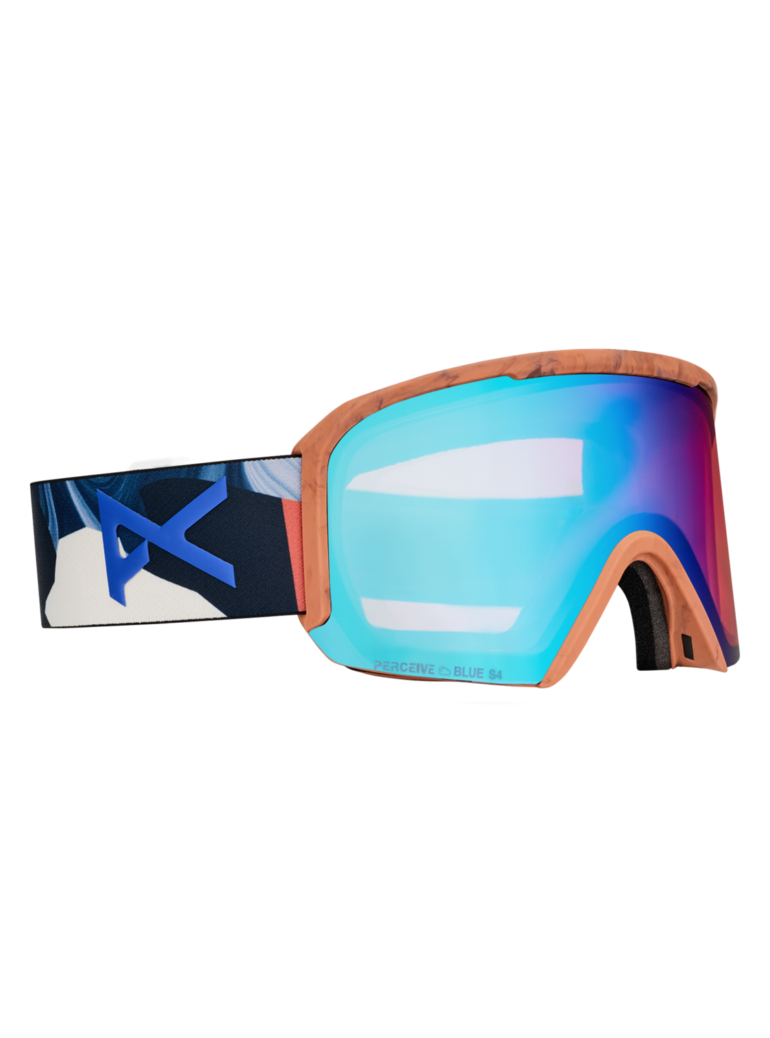 Nesa Goggles + Bonus Lens + MFI® Face Mask - Marble Collage / Perceive Variable Blue