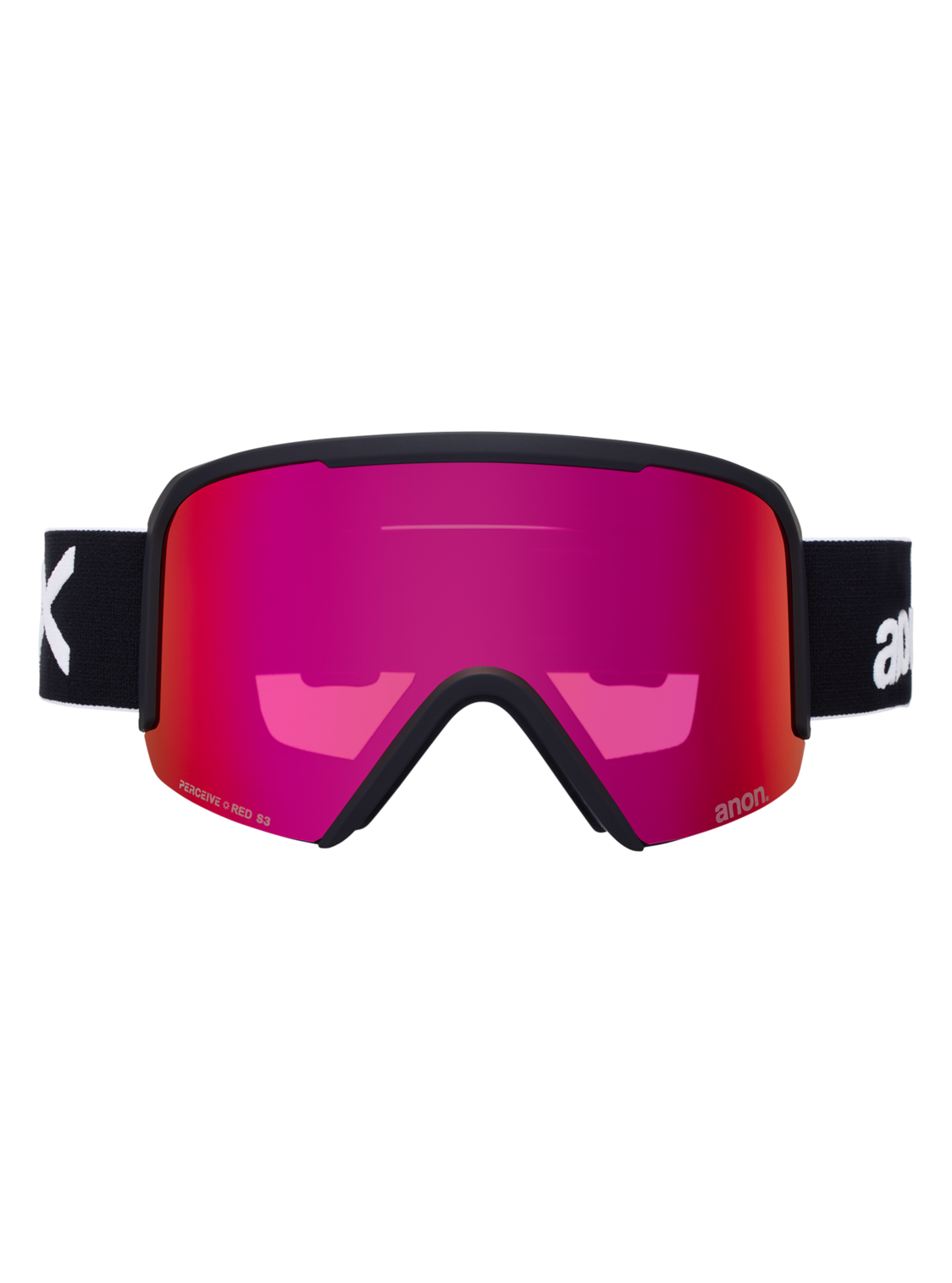 Nesa Goggles + Bonus Lens + MFI® Face Mask - Black/Perceive Sunny Red