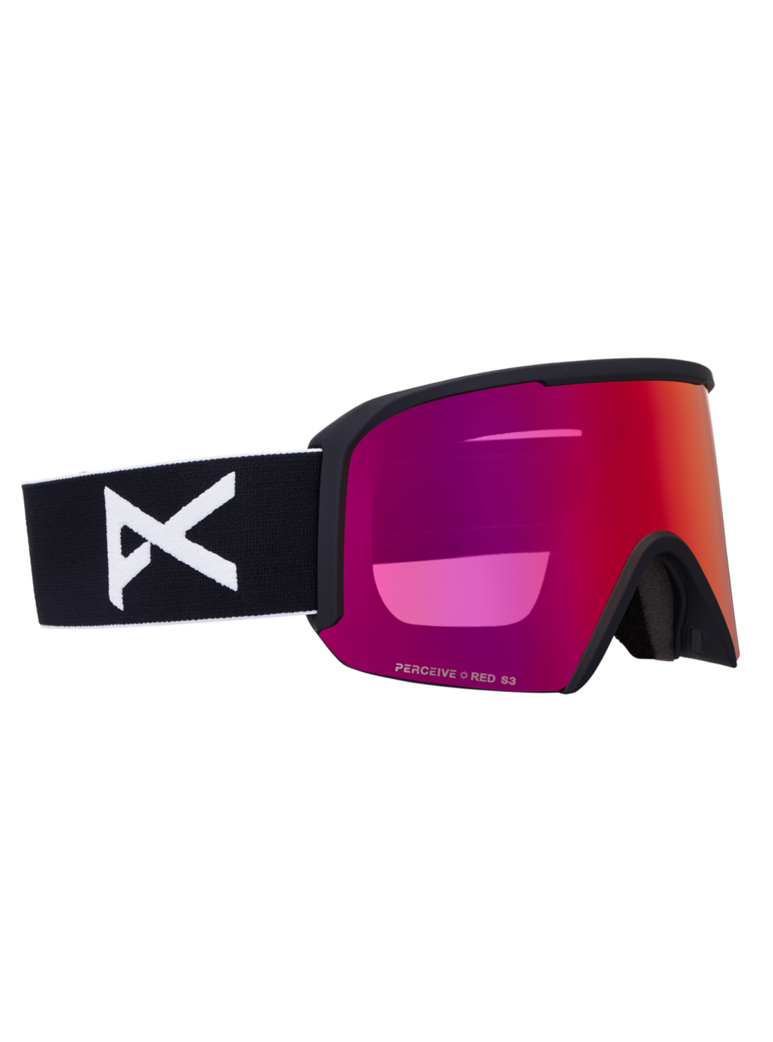 Nesa Goggles + Bonus Lens + MFI® Face Mask - Black/Perceive Sunny Red