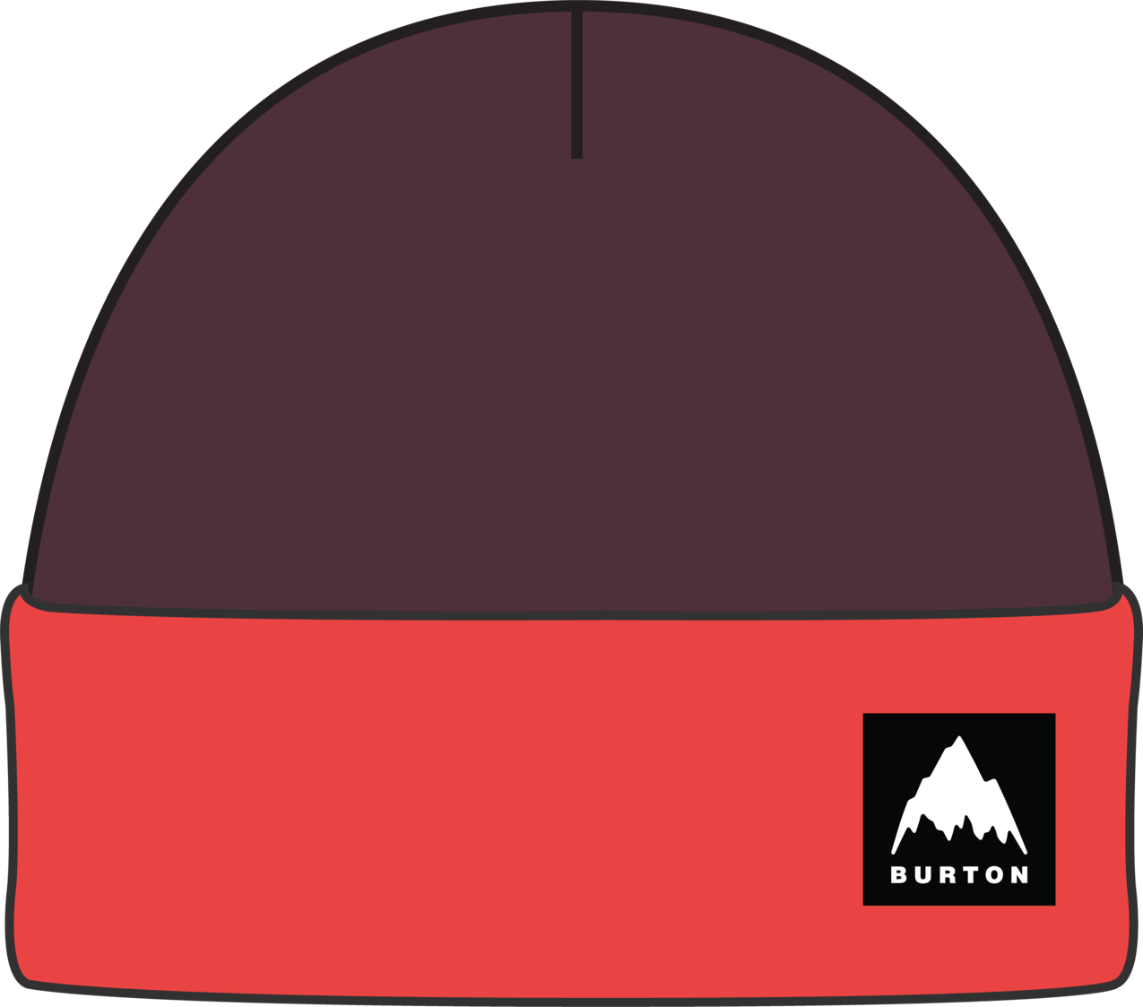 Recycled VT Beanie - Rum Raisin/Hot Tamale