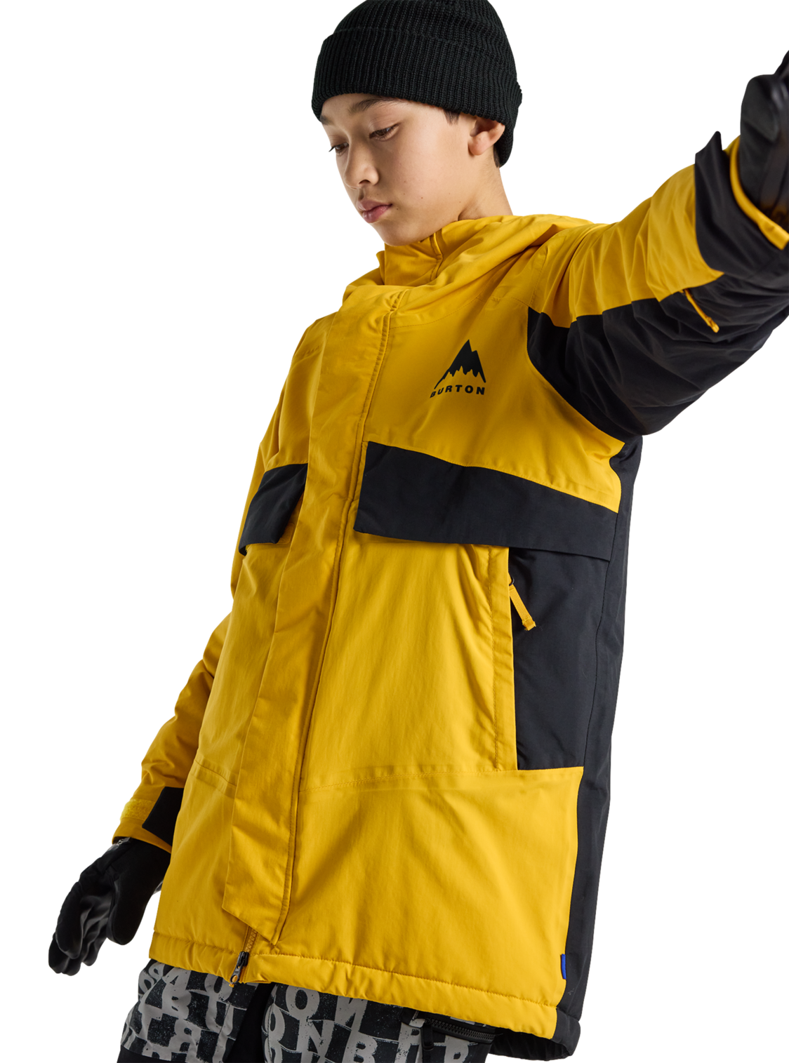 Kids' Ascutney 2L Jacket - Goldenrod/True Black