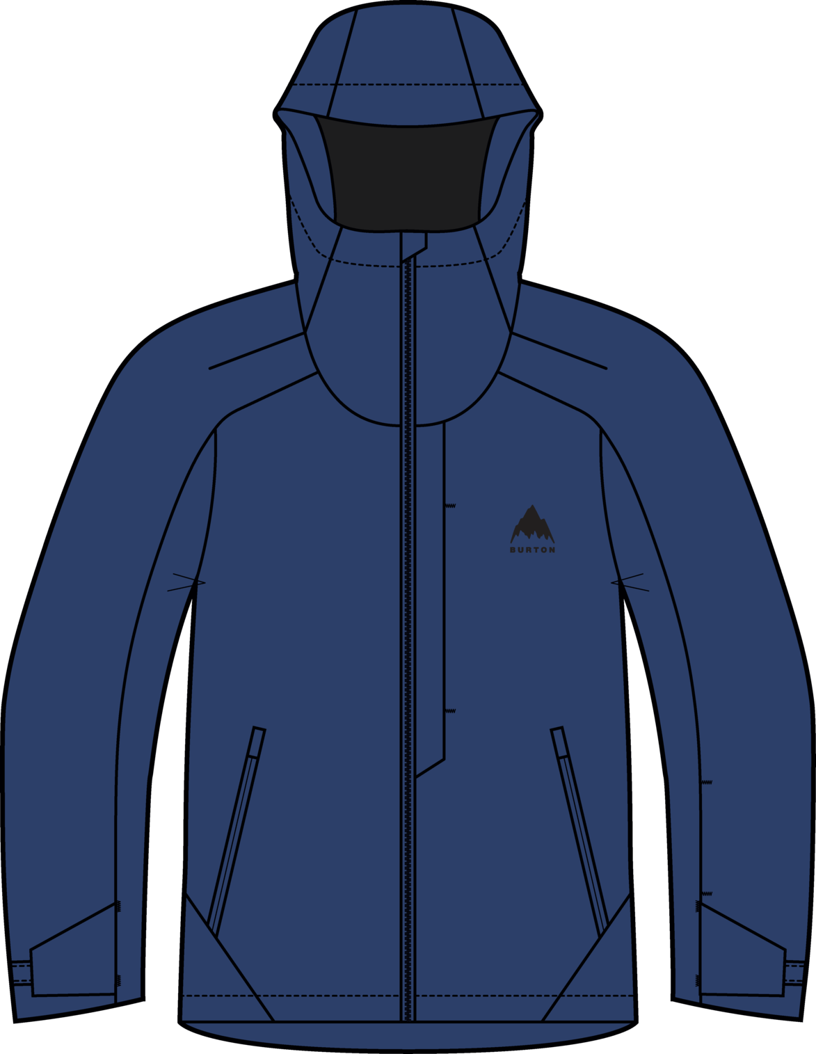 Kids' Burton Hillslope 2L Jacket - Twilight Blue